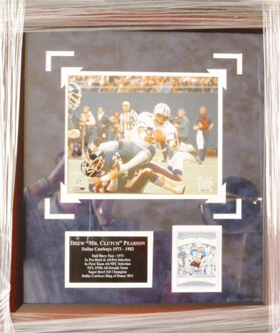 Drew Pearson signed card & phot