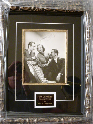 Joan Crawford auto 8x10 framed