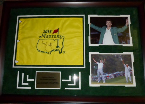 158f a scott signed flag