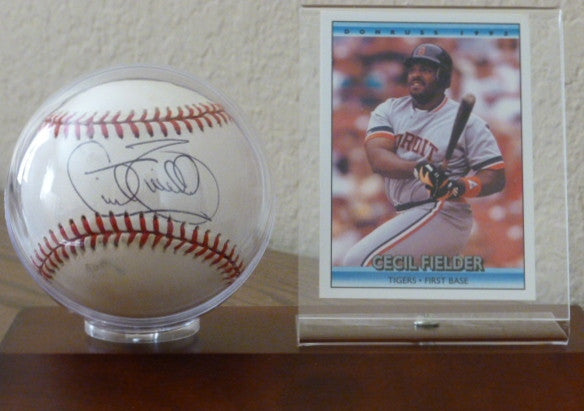 Cecil Feilder signed baseball w