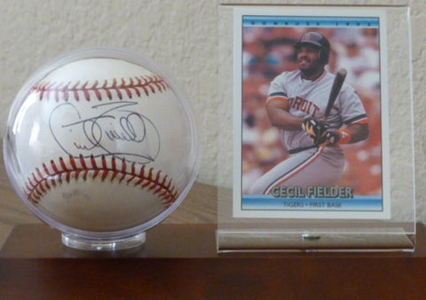Cecil Feilder signed baseball w