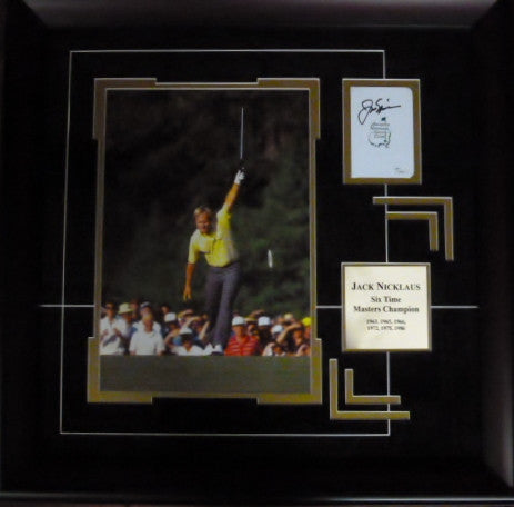 j nicklaus master flag signed