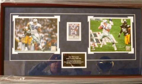 Jay Novacek Signed card 2-pose