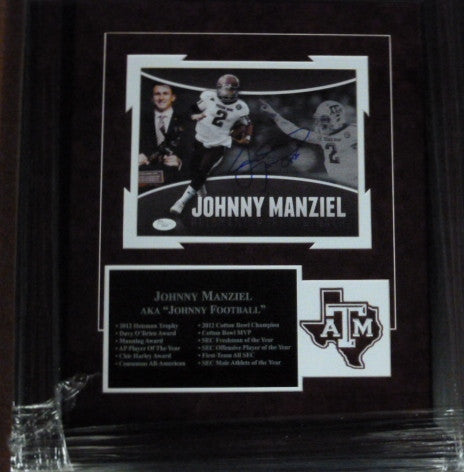 104 j manziel 8x10 auto