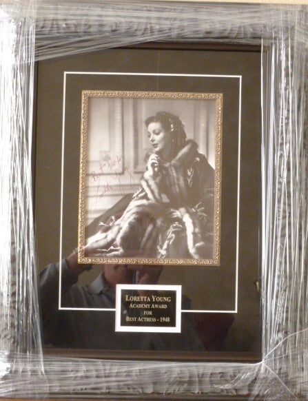 Loretta Young autographed 8x10