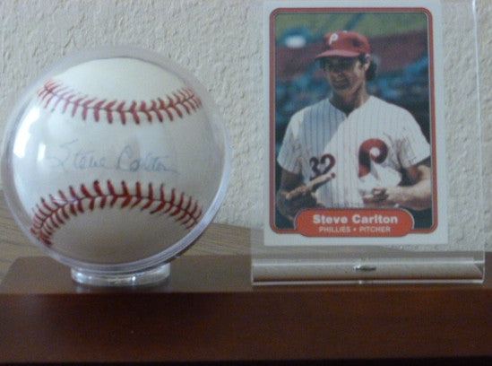 Steve Carlton signed baseball w